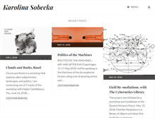 Tablet Screenshot of karolinasobecka.com
